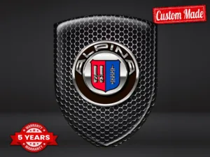 Alpina Adesivi Logo Personalizzati Robusti Limitati Universali